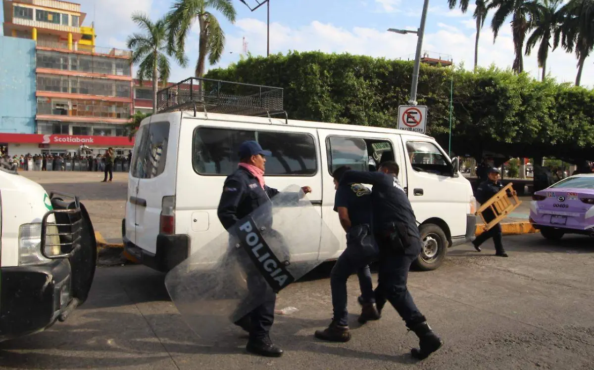 reportero lesionado policias manifestacion